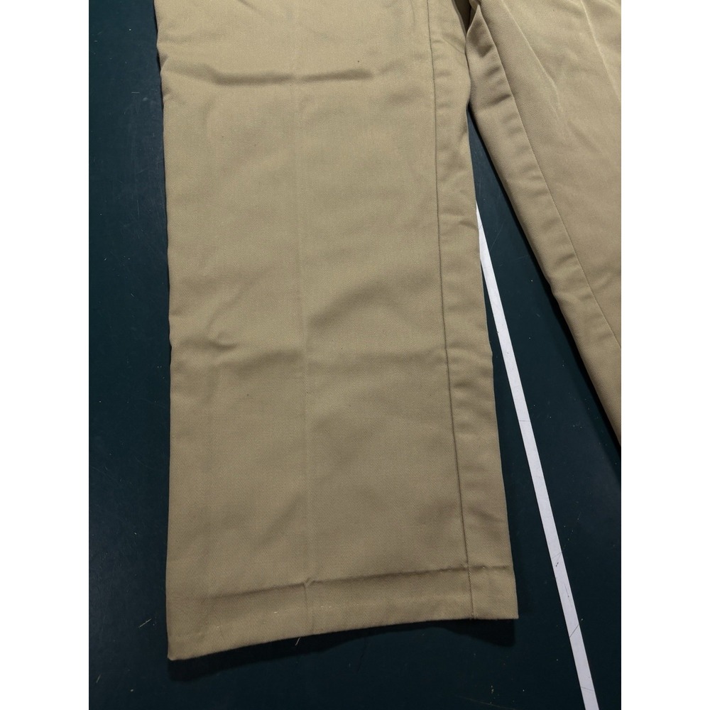 Vintage 70s Dickies Chino Work Pants Plaid Flannel Lined Men's 36x28 Talon Rare - Picture 8 of 16